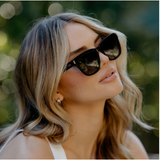 Dakota Sunglasses | Glossy Black/Black Gradient Lens