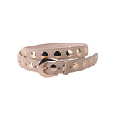 Suede Belt With Wide Studs