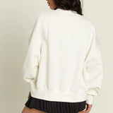 GOLD HINGE WHITE SWEATSHIRT