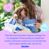 Pipa Skincare Start Young Gift Set, 3-Step Gentle Routine
