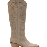 AUDREY TAUPE SUEDE BOOTS