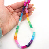 Rainbow Necklace || Faceted Ombre Multi Color Gemstones