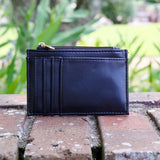 MOLLY ZIP CARD HOLDER || BLACK