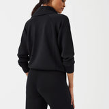 AIRESSENTIALS HALF ZIP || BLACK