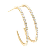BLAZE RHINESTONE HOOPS