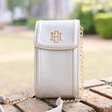 PAIGE CELL PHONE CROSSBODY || PEARL