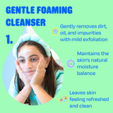 Pipa Skincare Start Young Gift Set, 3-Step Gentle Routine