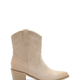 CASEY APRICOT SUEDE BOOTIES