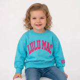 Toddler Lulu Mac Puff Letter Sweatshirt