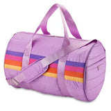 Purple Puffer Duffle Bag