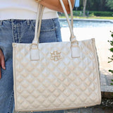 HAILEY PEARL QUILTED DQ TOTE