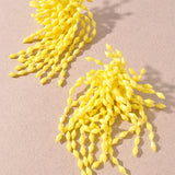 Textured Fringe Stud Earrings