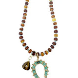 Mitchell Beaded Double Charm Necklace