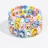 Multi Fun Heart Bracelet Stack Set