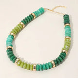 Olive Beaded Necklace