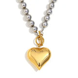 Two Tone Stainless Steel Heat Necklace