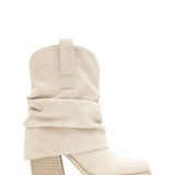 PAYTON IVORY SUEDE BOOTIES