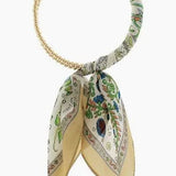 Silk Scarf Wrapped Collar Necklace