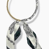 Silk Scarf Wrapped Collar Necklace