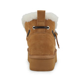 Chestnut Suede Slipper Boots