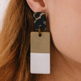 Taupe Silver Dipped Cabana Earring